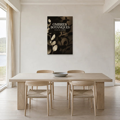 Affiche Ombres Botaniques – Étude de Lumière dans une salle à manger - Art Virtuoso