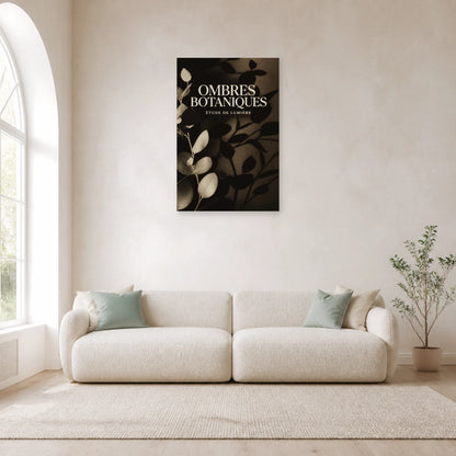 Affiche Ombres Botaniques – Étude de Lumière dans un salon - Art Virtuoso