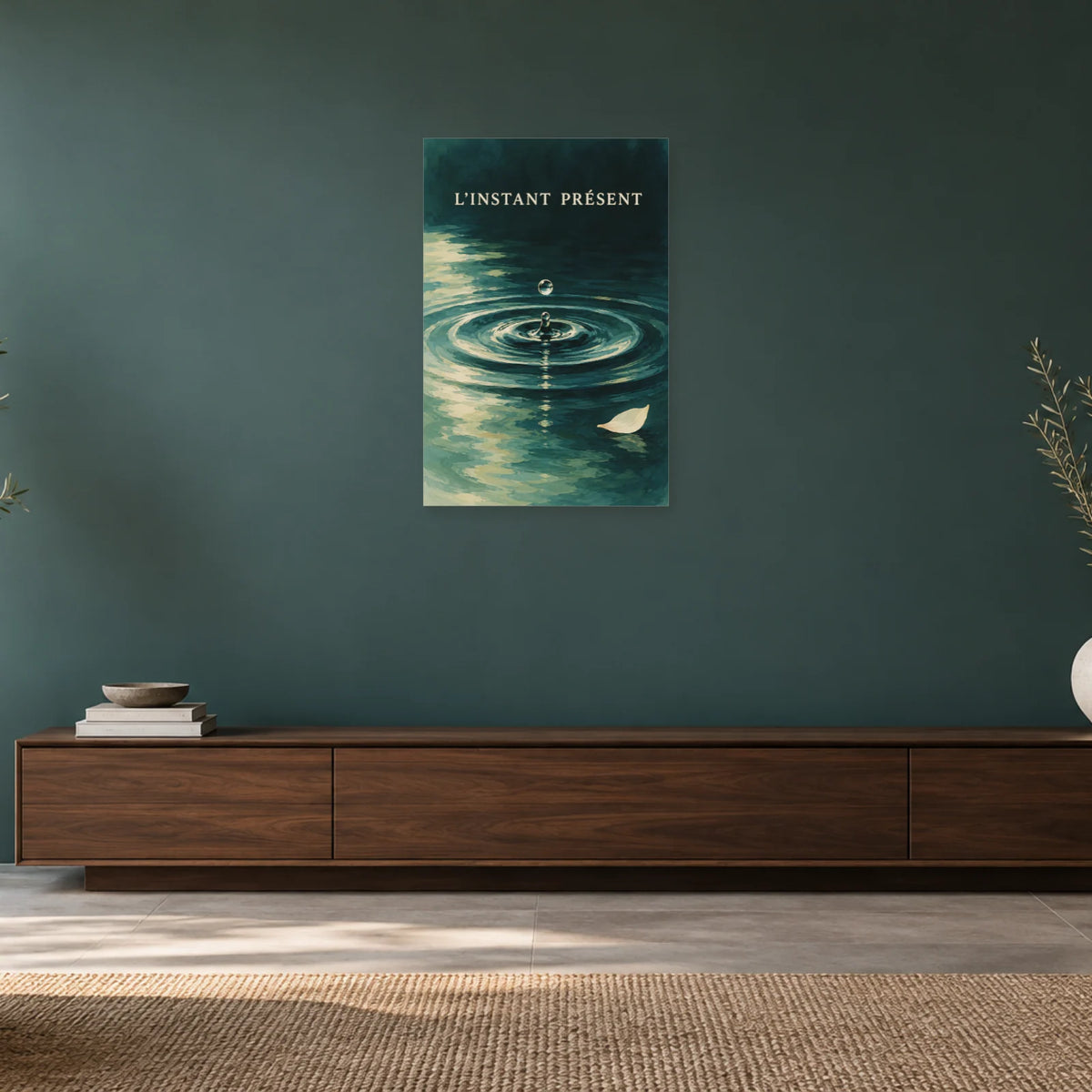 Affiche Onde - L'instant présent dans un salon - Art Virtuoso