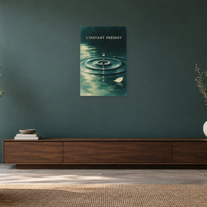 Affiche Onde - L'instant présent dans un salon - Art Virtuoso