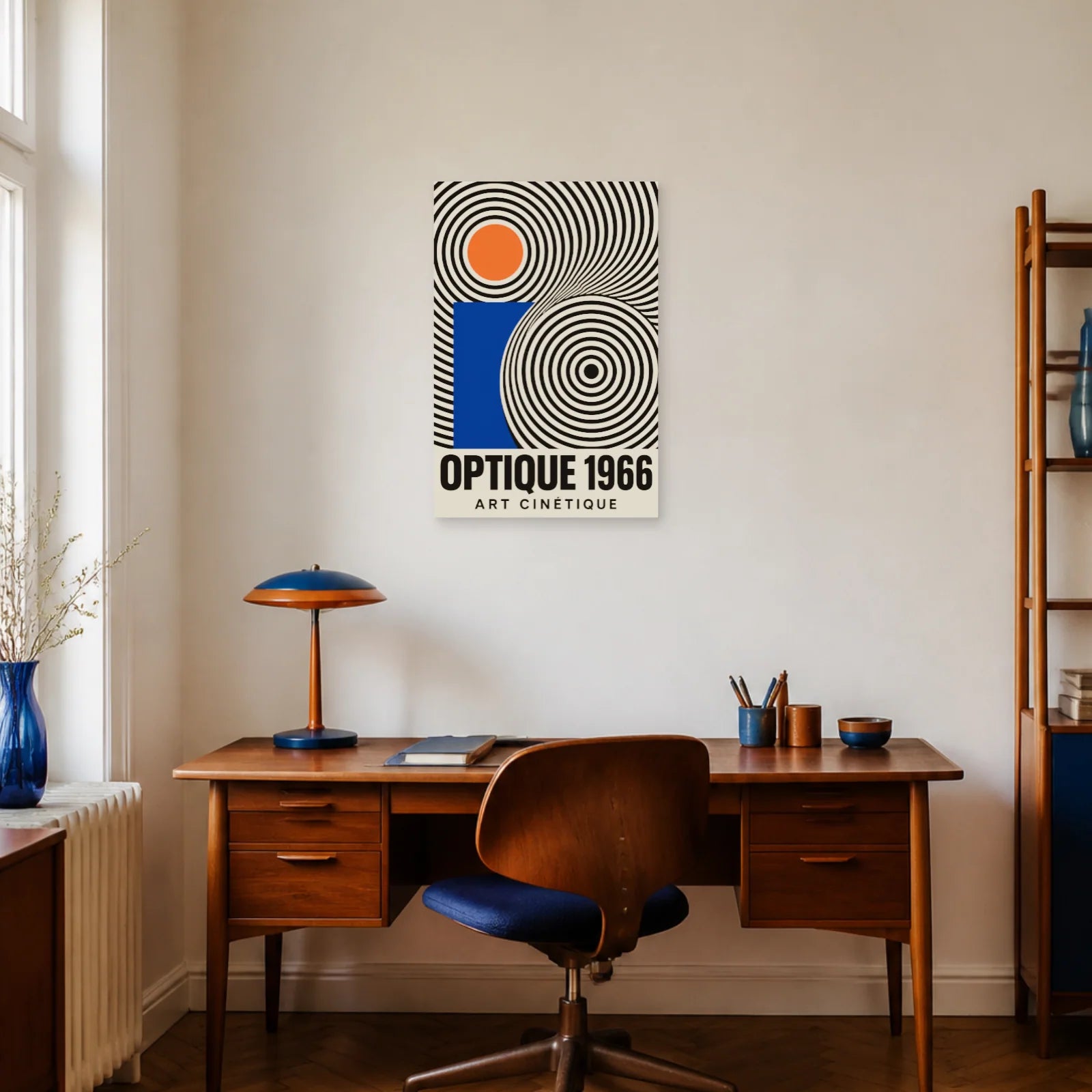 Affiche Optique 1966 – Art Cinétique dans un bureau - Art Virtuoso