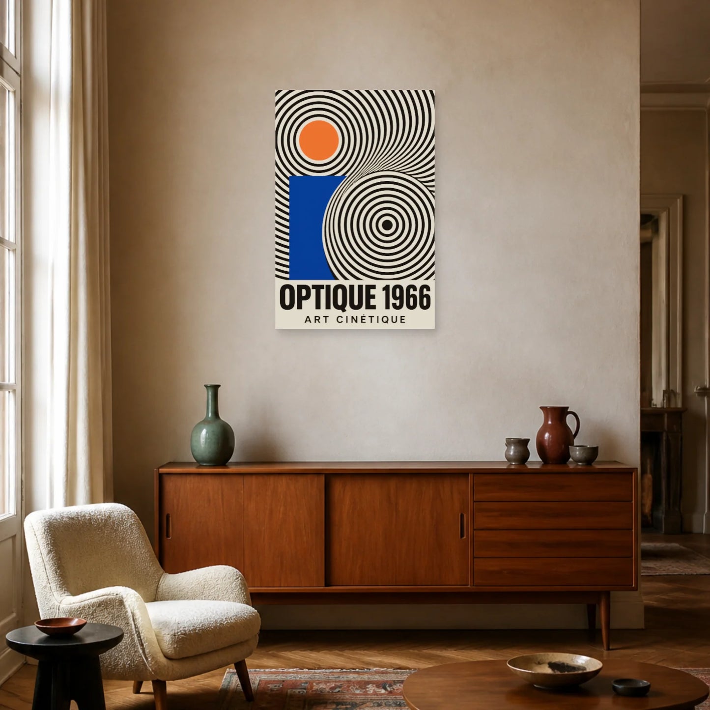Affiche Optique 1966 – Art Cinétique dans un salon - Art Virtuoso
