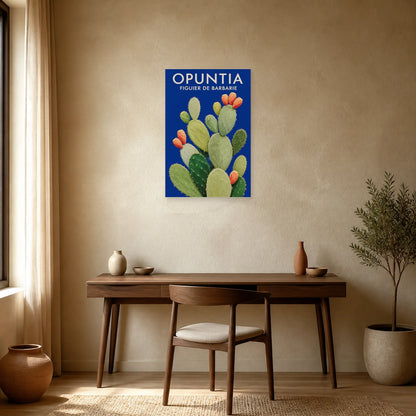 Affiche Opuntia – Figuier de Barbarie dans un bureau - Art Virtuoso
