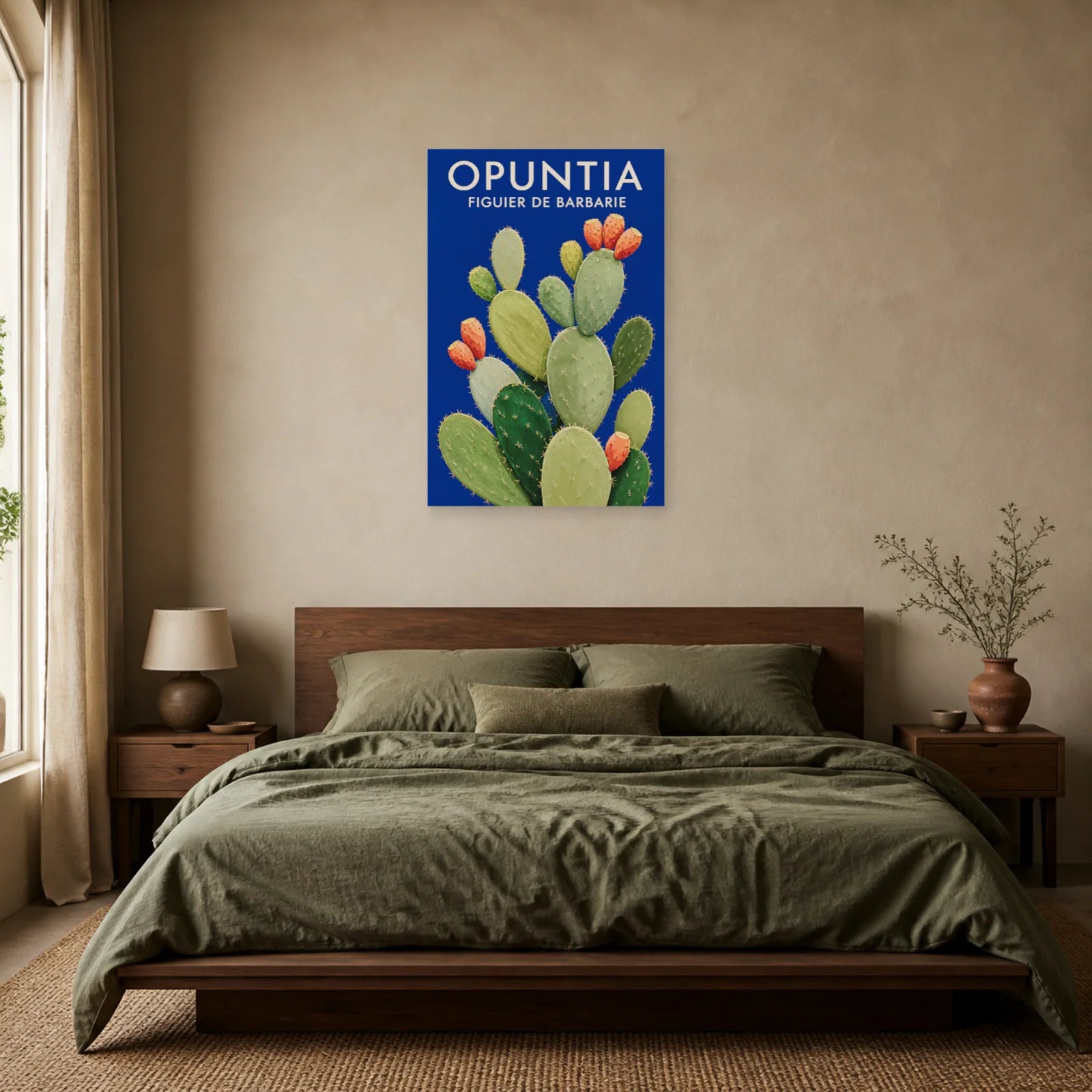 Affiche Opuntia – Figuier de Barbarie dans une chambre - Art Virtuoso