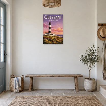 Affiche Ouessant - Phare du Creach dans une entrée ou un couloir - Art Virtuoso