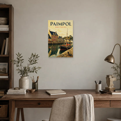 Affiche Paimpol - Le port dans un bureau - Art Virtuoso