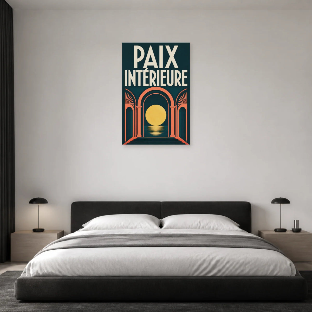 Affiche Paix intérieure – Arche solaire dans une chambre - Art Virtuoso
