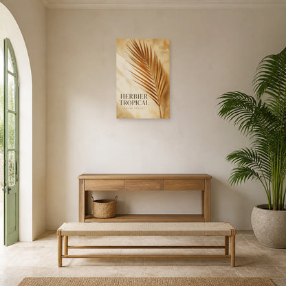 Affiche Palme séchée – Esprit herbier dans une entrée ou un couloir - Art Virtuoso