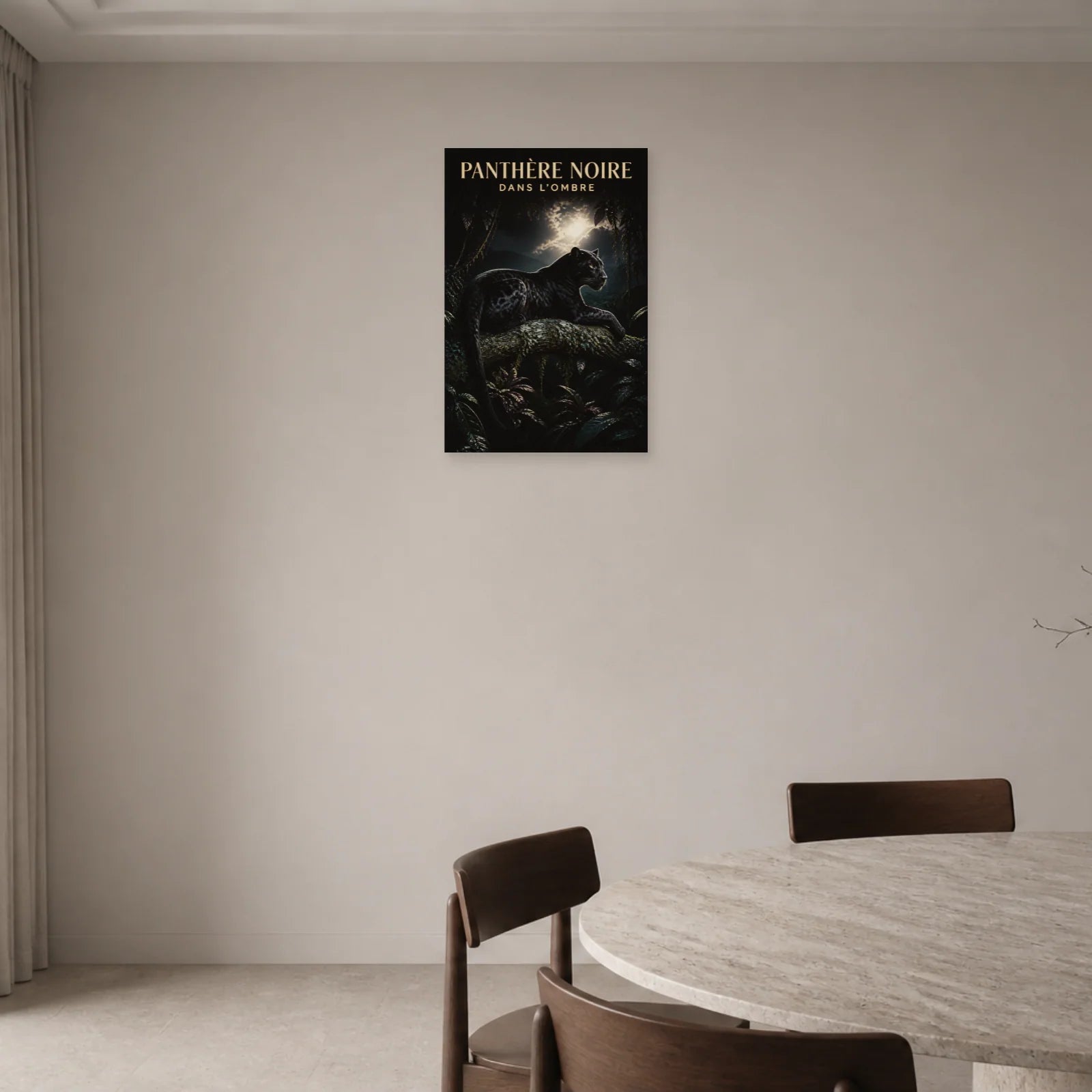 Affiche Panthère Noire – Dans l’Ombre dans une entrée ou un couloir - Art Virtuoso