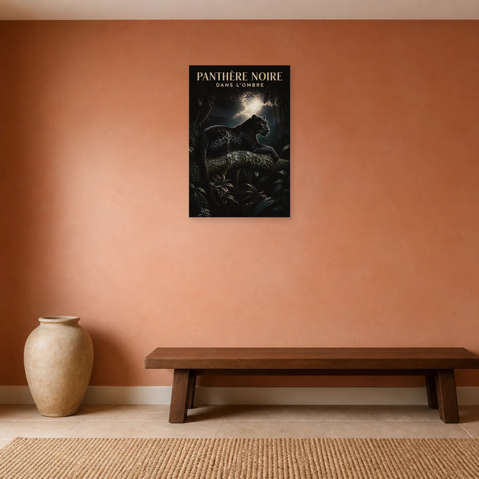 Affiche Panthère Noire – Dans l’Ombre dans une salle à manger - Art Virtuoso
