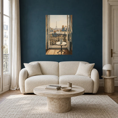 Affiche Balcon parisien - Matin de septembre dans un salon - Art Virtuoso