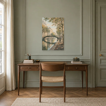 Affiche Canal Saint-Martin - Matin calme dans un bureau - Art Virtuoso
