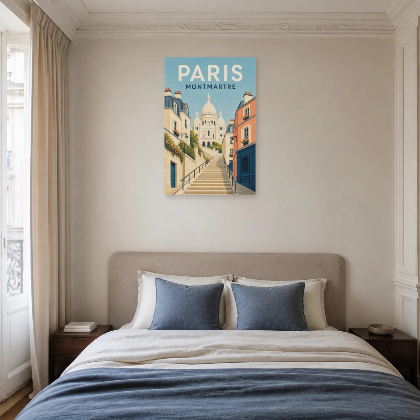 Affiche Paris – Montmartre dans une chambre - Art Virtuoso