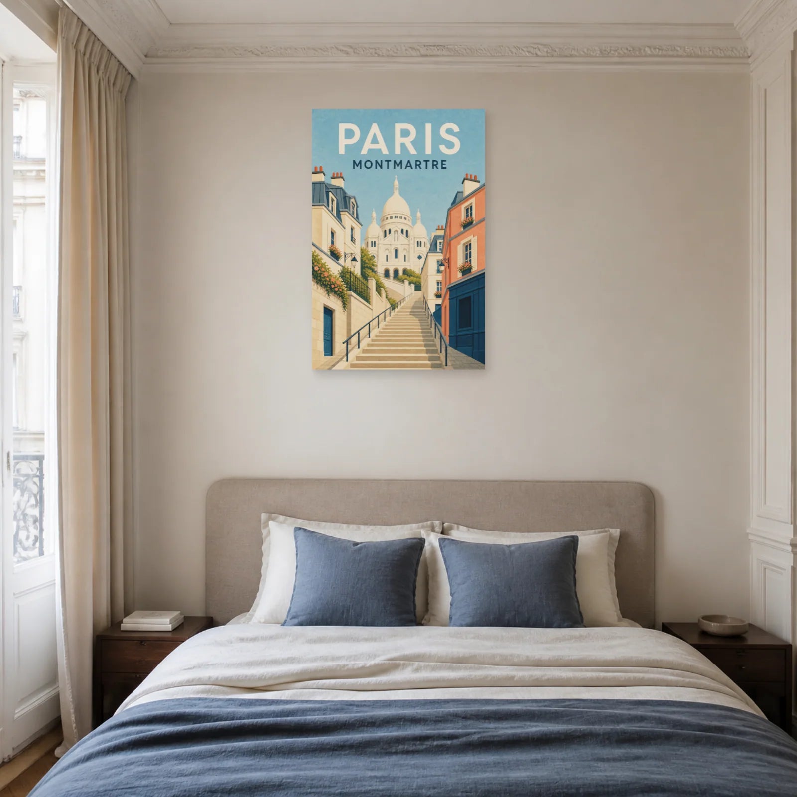 Affiche Paris – Montmartre dans une chambre - Art Virtuoso