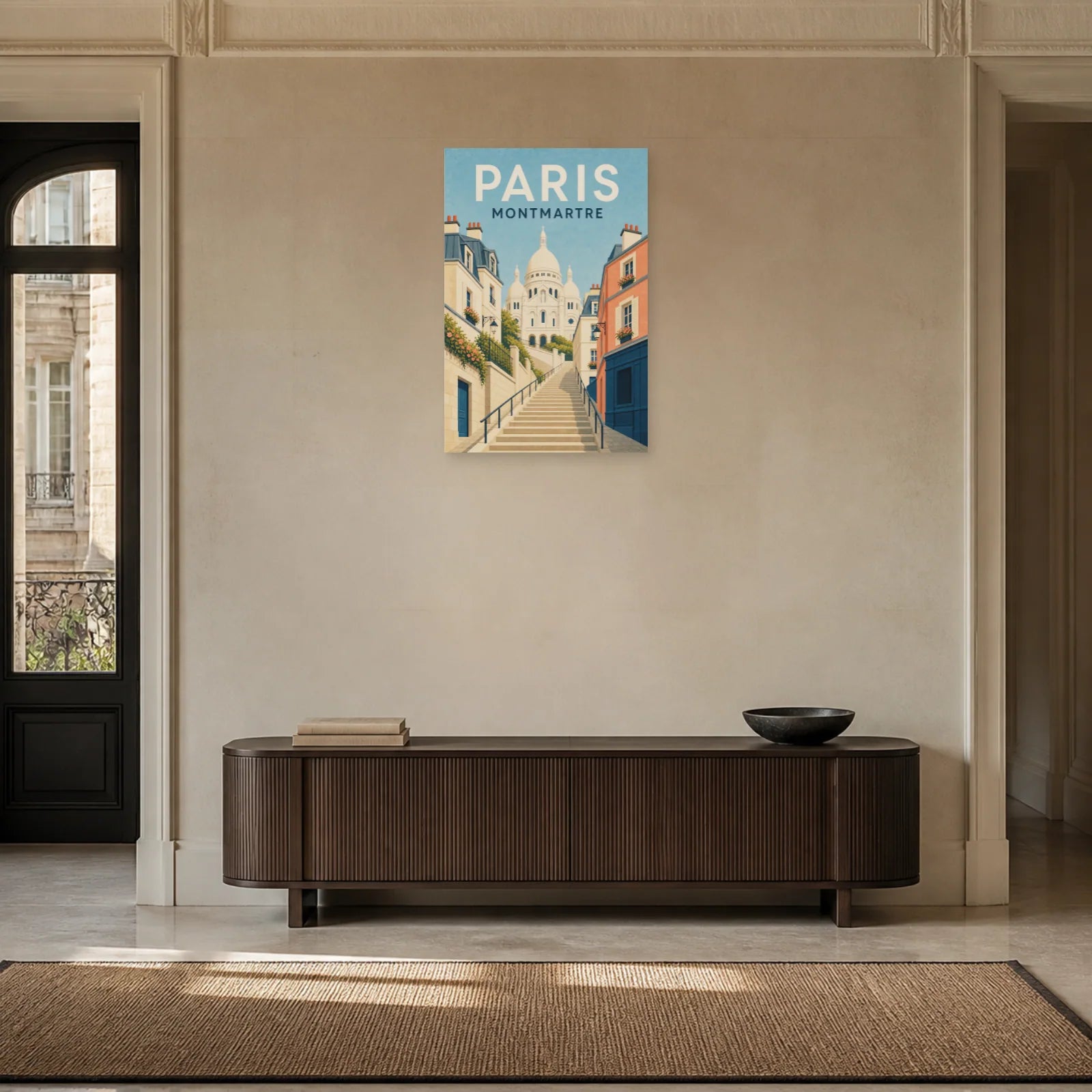Affiche Paris – Montmartre dans une entrée ou un couloir - Art Virtuoso