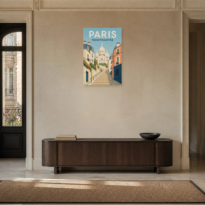 Affiche Paris – Montmartre dans une entrée ou un couloir - Art Virtuoso
