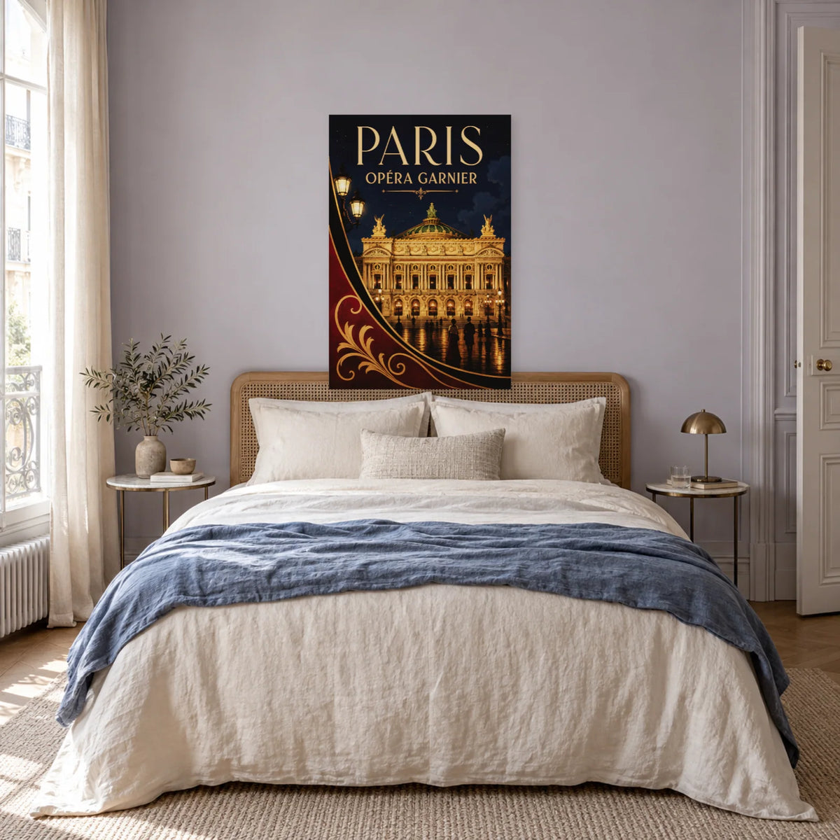 Affiche Opéra Garnier - Soir de lumière dans une chambre - Art Virtuoso