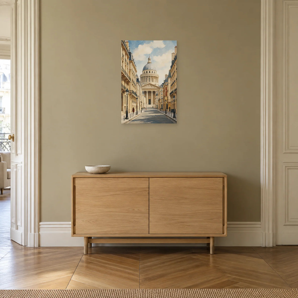 Affiche Panthéon - Perspective Soufflot dans une entrée ou un couloir - Art Virtuoso