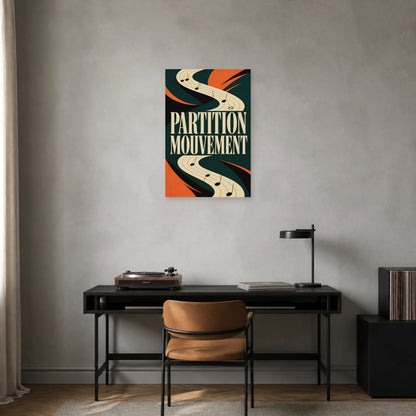 Affiche Partition - Mouvement dans un bureau - Art Virtuoso