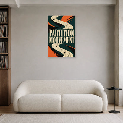 Affiche Partition - Mouvement dans un salon - Art Virtuoso