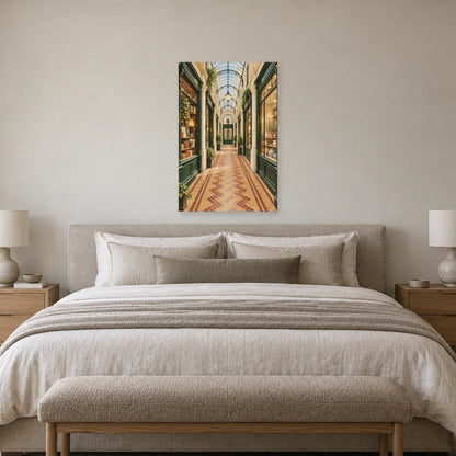 Affiche passage couvert et mosaïque dans une chambre - Art Virtuoso