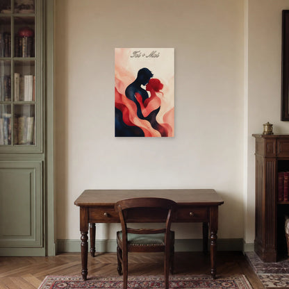 Affiche Toi et moi - Couple abstrait dans un bureau - Art Virtuoso