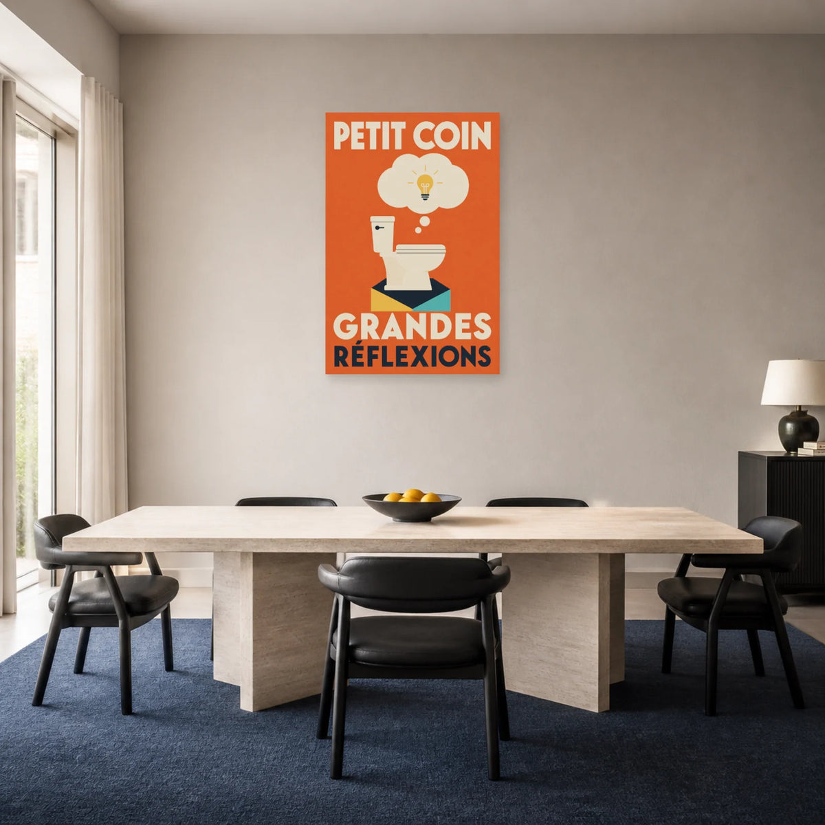 Affiche Petit coin – Grandes réflexions dans une salle à manger - Art Virtuoso