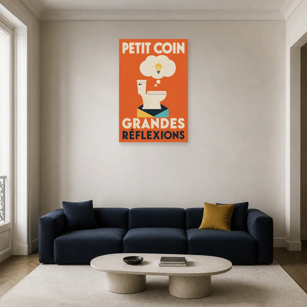 Affiche Petit coin – Grandes réflexions dans un salon - Art Virtuoso