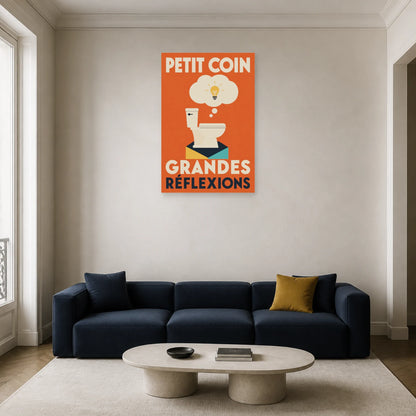 Affiche Petit coin – Grandes réflexions dans un salon - Art Virtuoso