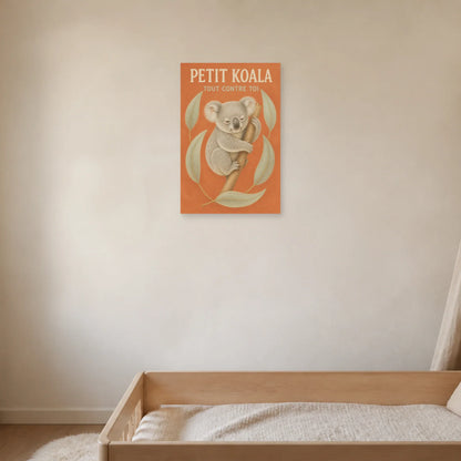 Affiche Petit Koala – Tout Contre Toi dans une chambre - Art Virtuoso