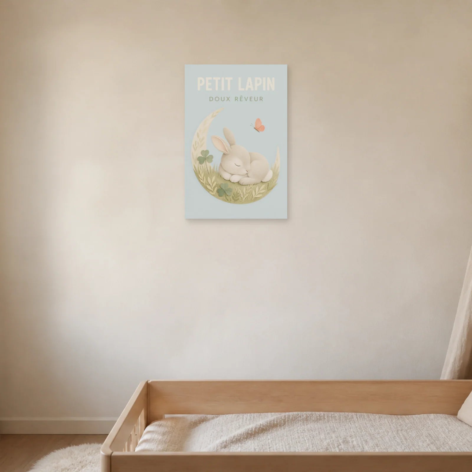 Affiche Petit Lapin – Doux Rêveur dans une chambre - Art Virtuoso