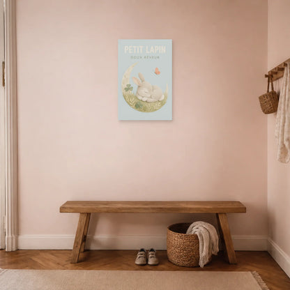 Affiche Petit Lapin – Doux Rêveur dans une entrée ou un couloir - Art Virtuoso