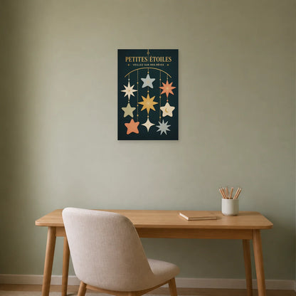 Affiche Petites Étoiles – Veillez sur Mes Rêves dans un bureau - Art Virtuoso