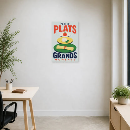 Affiche Petits Plats – Grands Moments dans un bureau - Art Virtuoso