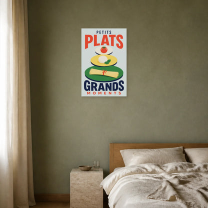 Affiche Petits Plats – Grands Moments dans une chambre - Art Virtuoso