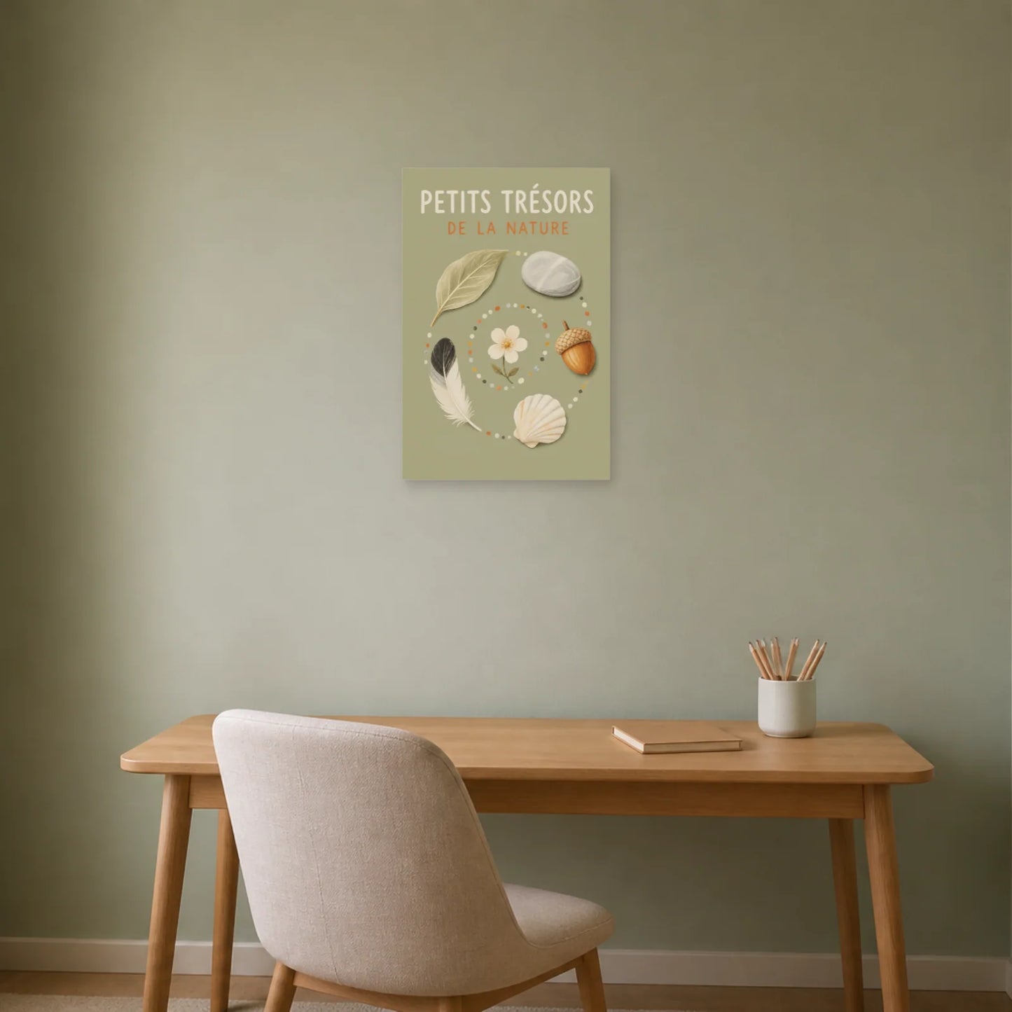 Affiche Petits Trésors – De la Nature dans un bureau - Art Virtuoso