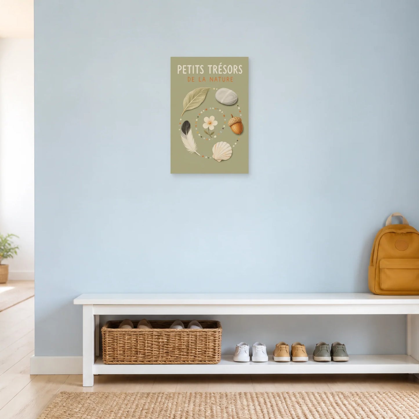 Affiche Petits Trésors – De la Nature dans une entrée ou un couloir - Art Virtuoso