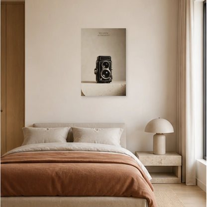Affiche photo Appareil argentique - Regarde autrement dans une chambre - Art Virtuoso