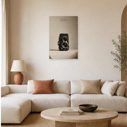 Affiche photo Appareil argentique - Regarde autrement dans un salon - Art Virtuoso