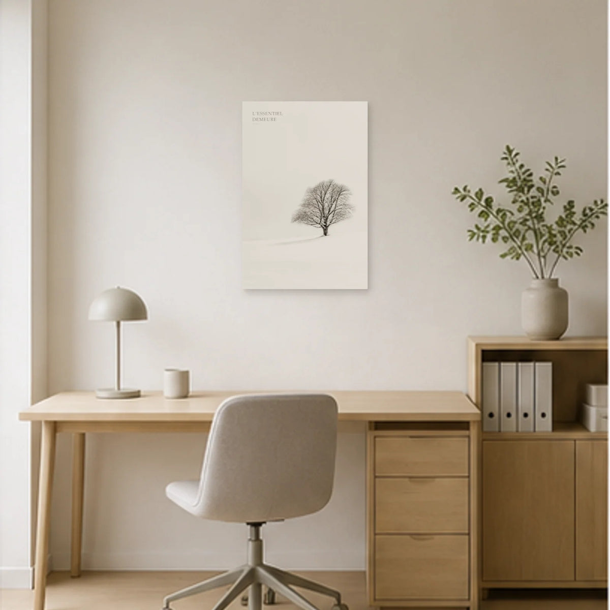 Affiche photo L’arbre essentiel - L’essentiel demeure dans un bureau - Art Virtuoso