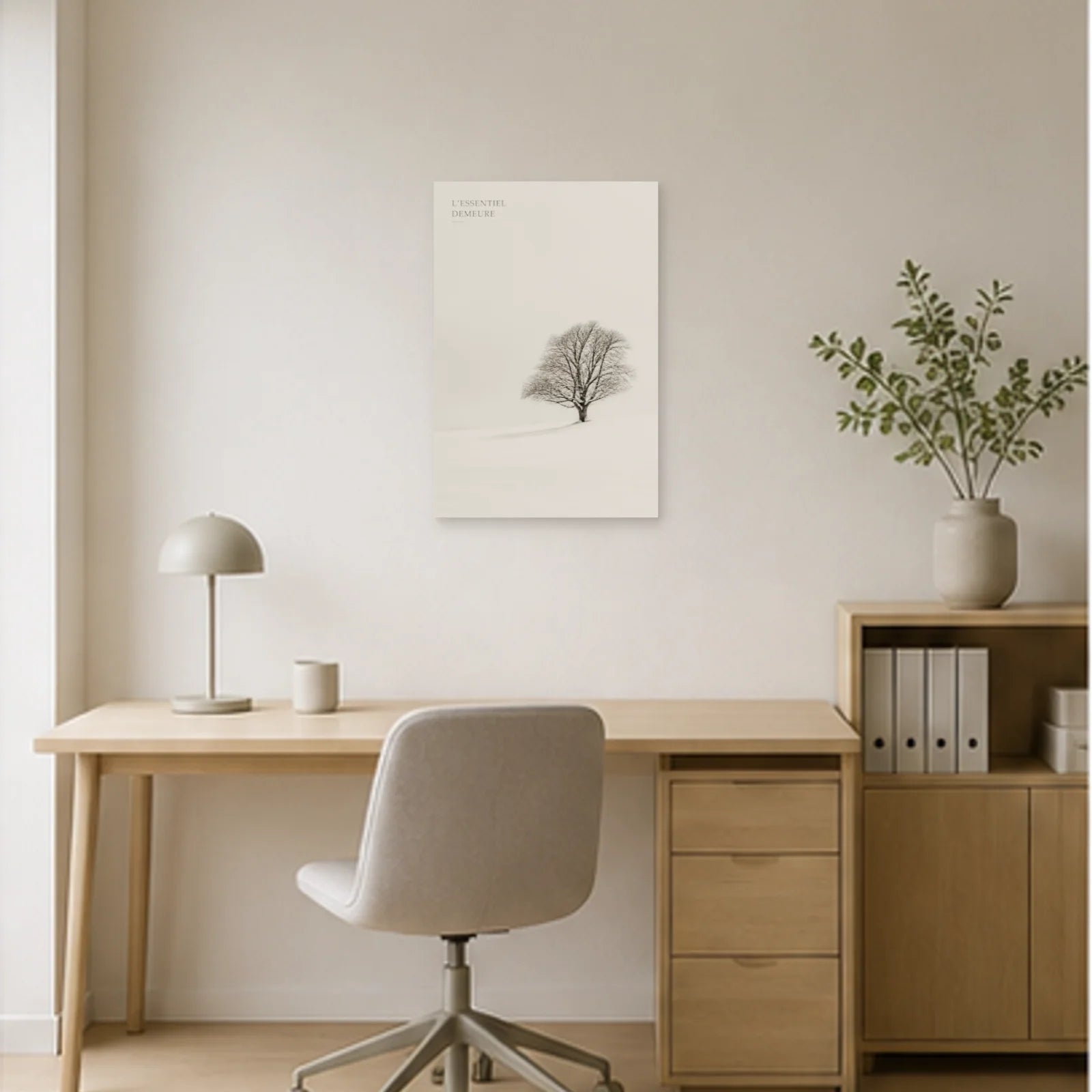 Affiche photo L’arbre essentiel - L’essentiel demeure dans un bureau - Art Virtuoso