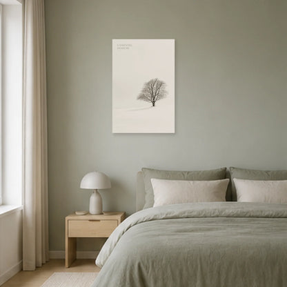 Affiche photo L’arbre essentiel - L’essentiel demeure dans une chambre - Art Virtuoso