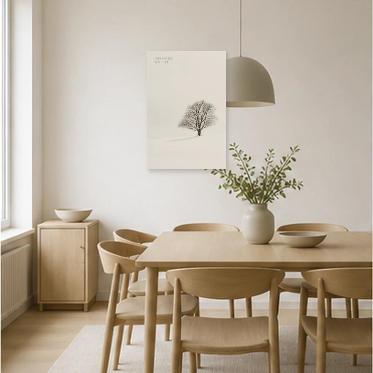 Affiche photo L’arbre essentiel - L’essentiel demeure dans une salle à manger - Art Virtuoso