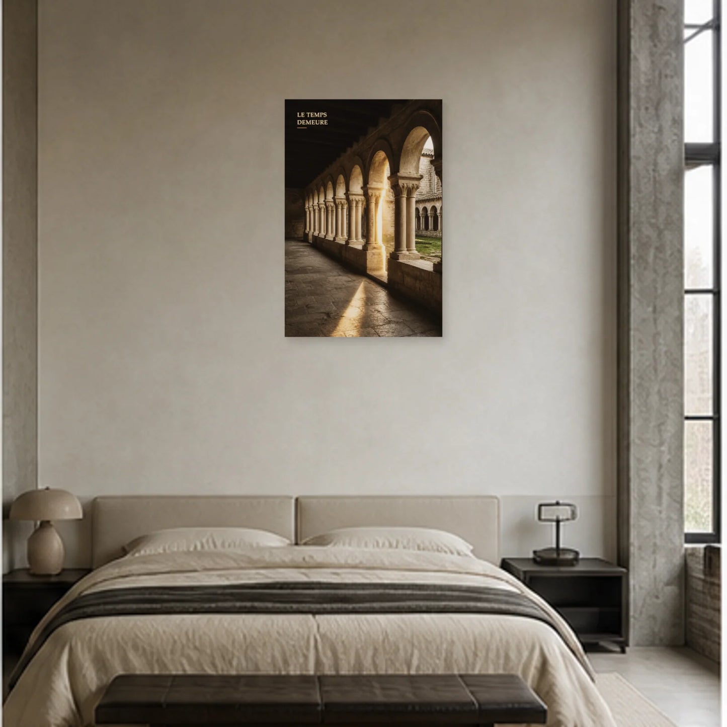 Affiche photo Architecture ancienne - Le temps demeure dans une chambre - Art Virtuoso