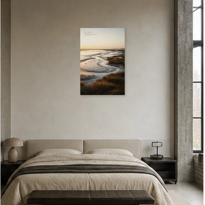 Affiche photo Baie de Somme à marée basse - Le large commence ici dans une chambre - Art Virtuoso