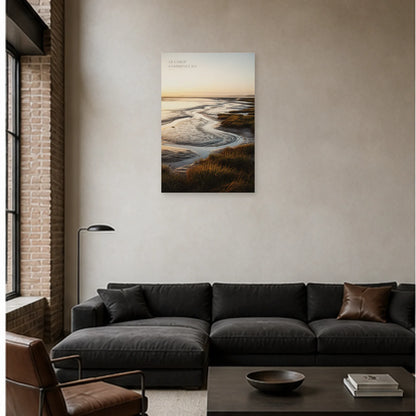 Affiche photo Baie de Somme à marée basse - Le large commence ici dans un salon - Art Virtuoso
