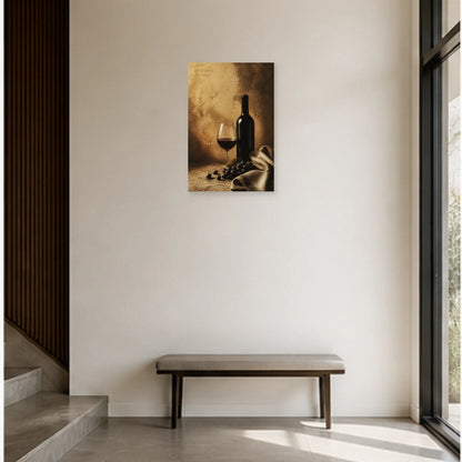 Affiche photo Le temps du vin - Le temps a du goût dans une entrée ou un couloir - Art Virtuoso