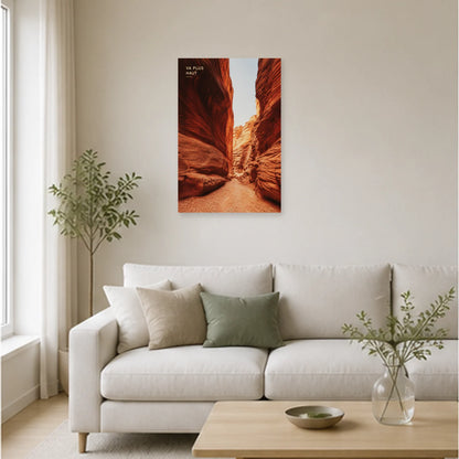 Affiche photo Canyon rouge - Va plus haut dans un salon - Art Virtuoso