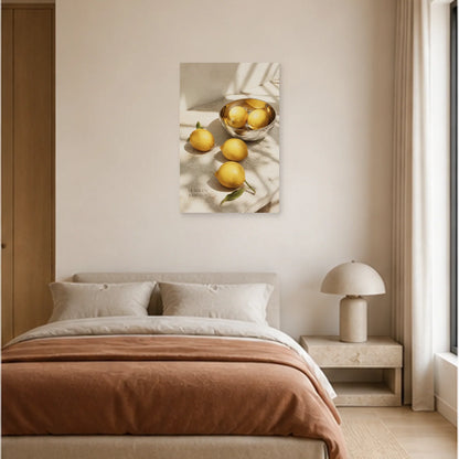 Affiche photo Citrons au soleil - Le soleil a du goût dans une chambre - Art Virtuoso
