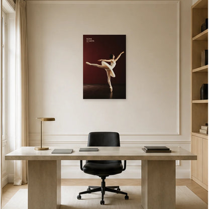 Affiche photo Danseuse classique - Élève le geste dans un bureau - Art Virtuoso
